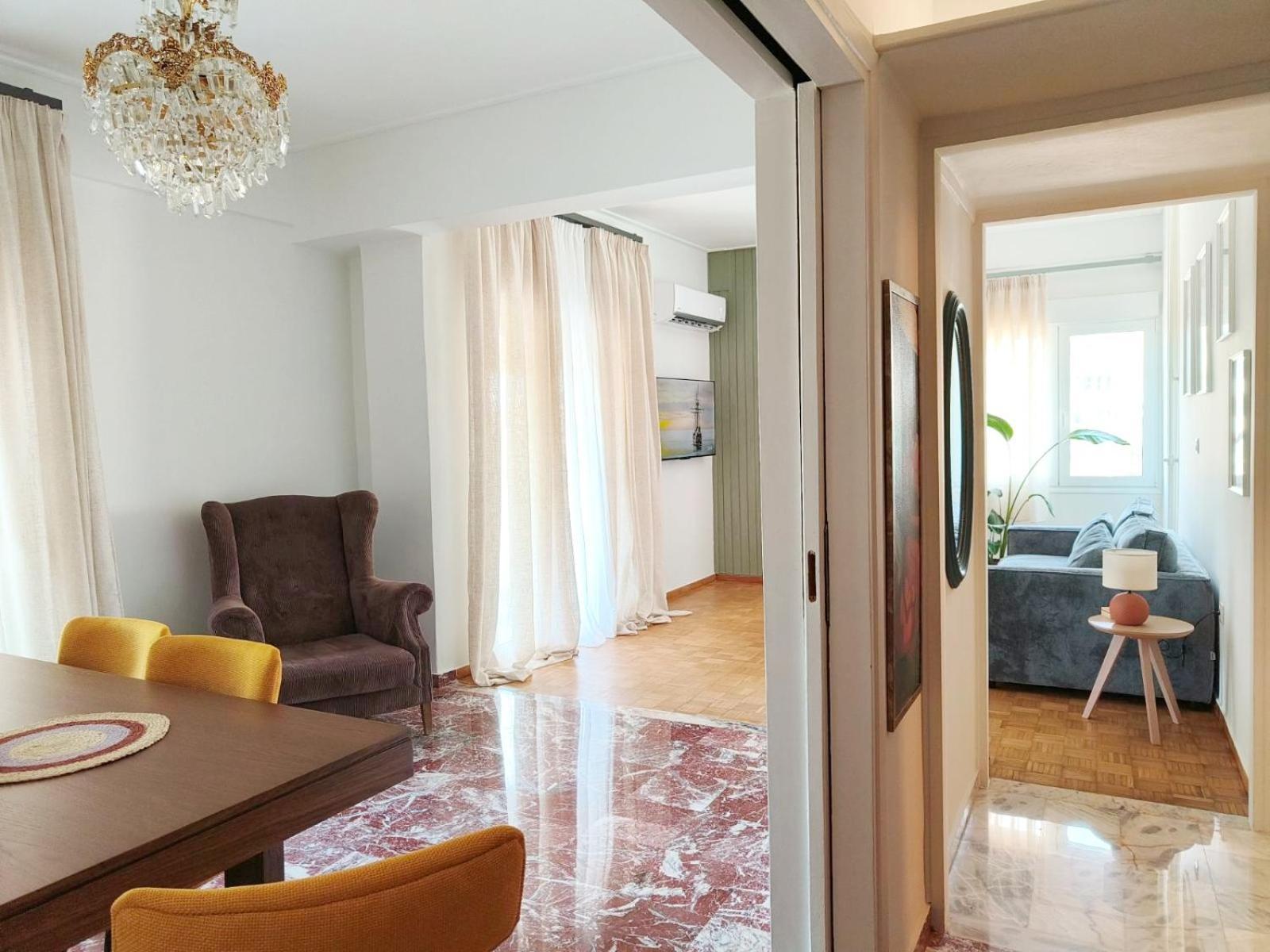 Appartement Stylish Artistic Flat With View, Three Min To Metro à Athènes Extérieur photo
